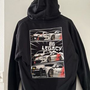 unisex “Big Legacy” car graphic pullover hoodie